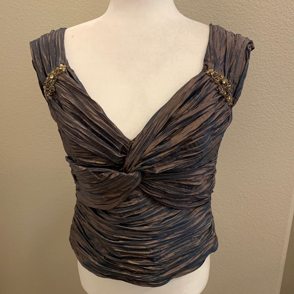 KM Collections by Milla Bell Pewter Cocktail Top